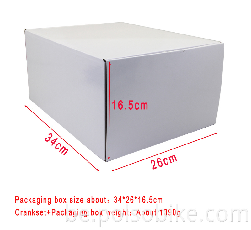 Crank усталяваны ў асобным пакеце Crank set in individual package